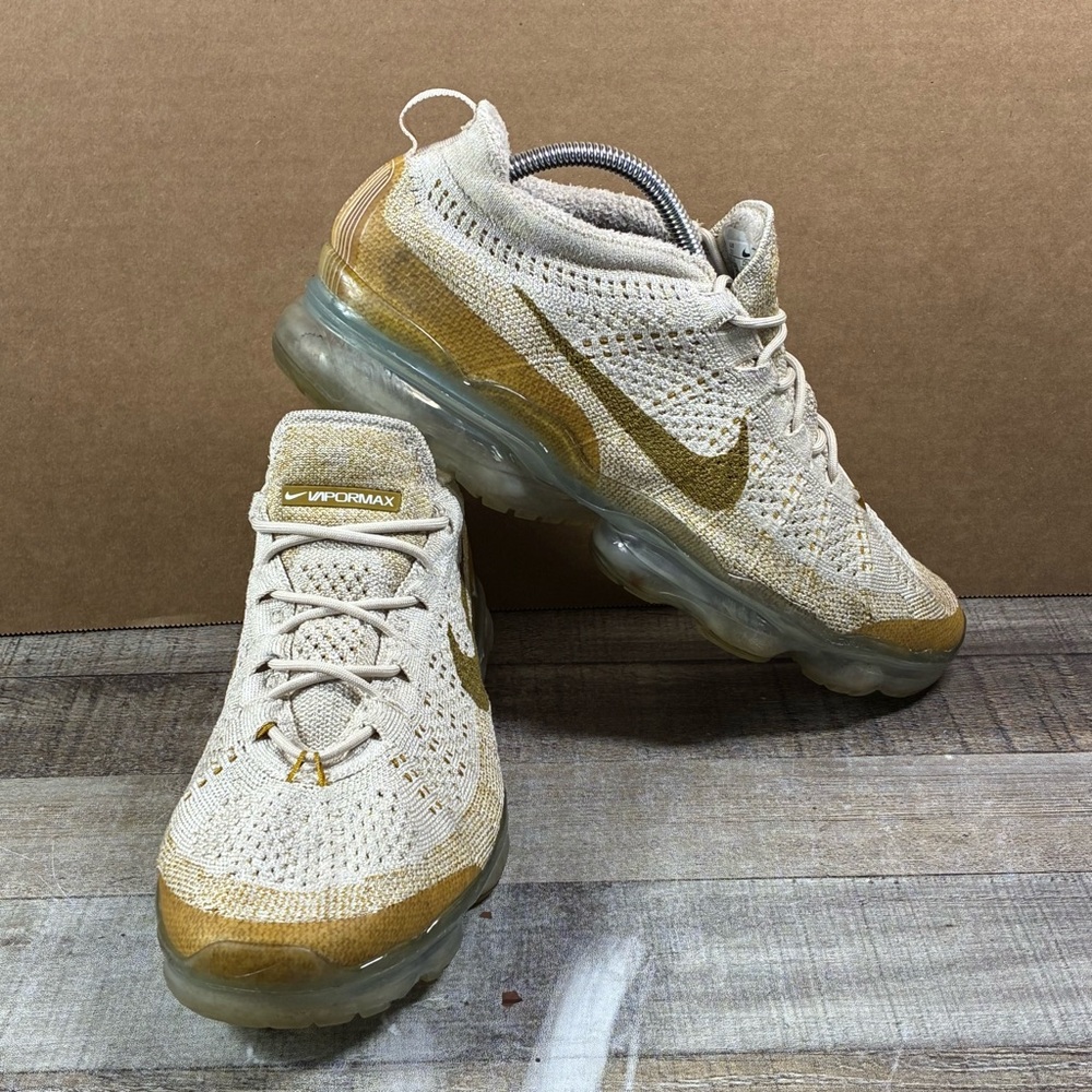 Nike Air Vapor Max Flyknit Sandrift Bronzine Men’s Shoes Sneakers Size 11 - Picture 7 of 11